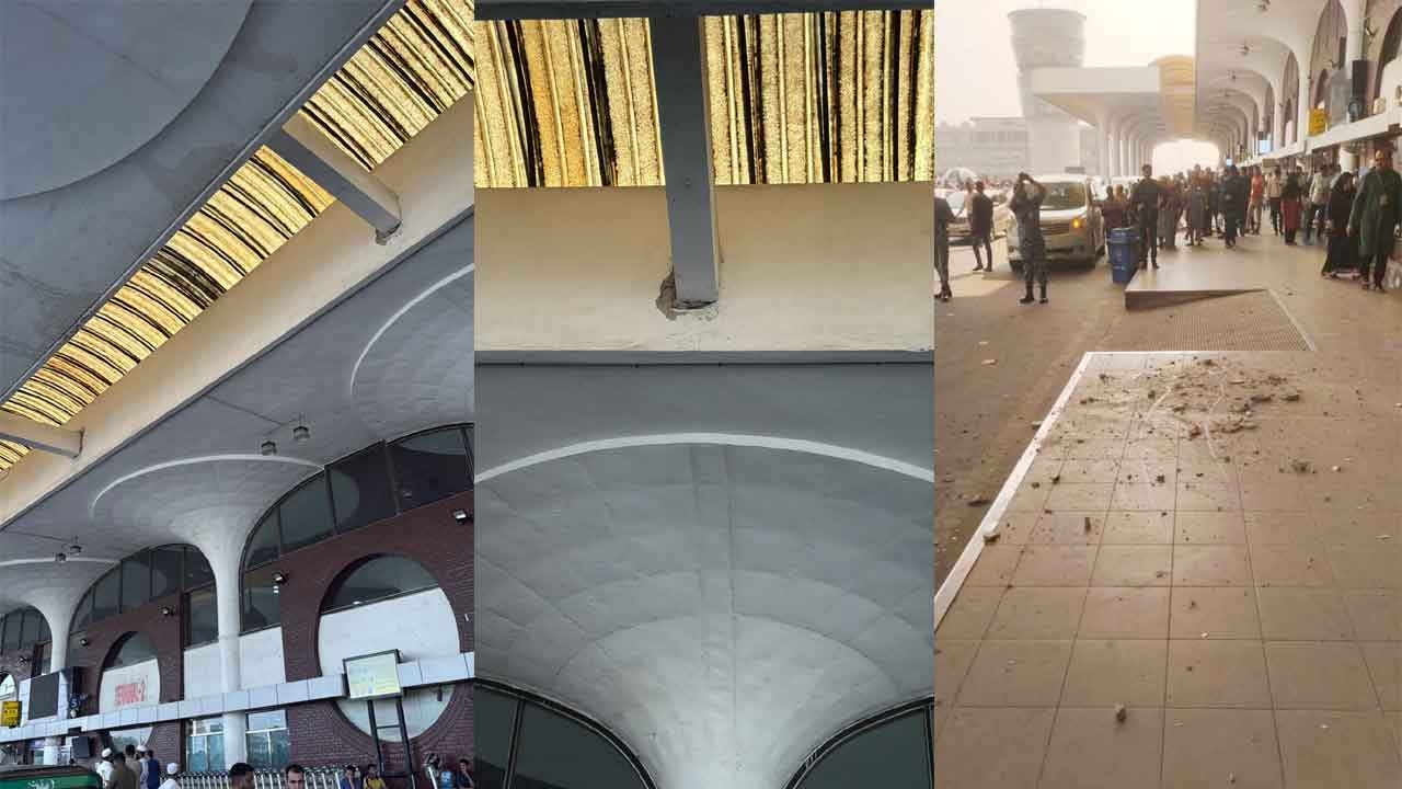 ঢাকায় ভূমিকম্পে শাহজালাল বিমানবন্দরে ফাটল, যাত্রীরা আতঙ্কিত